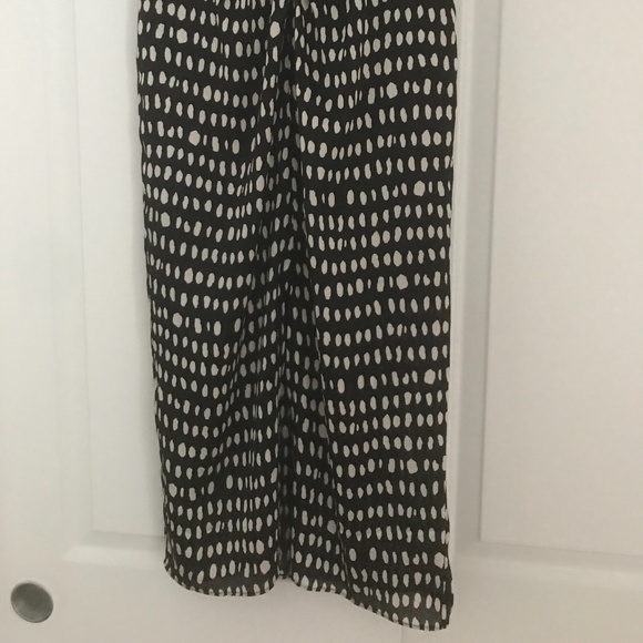 Mango black and white silk skirt - Picture 1 of 3